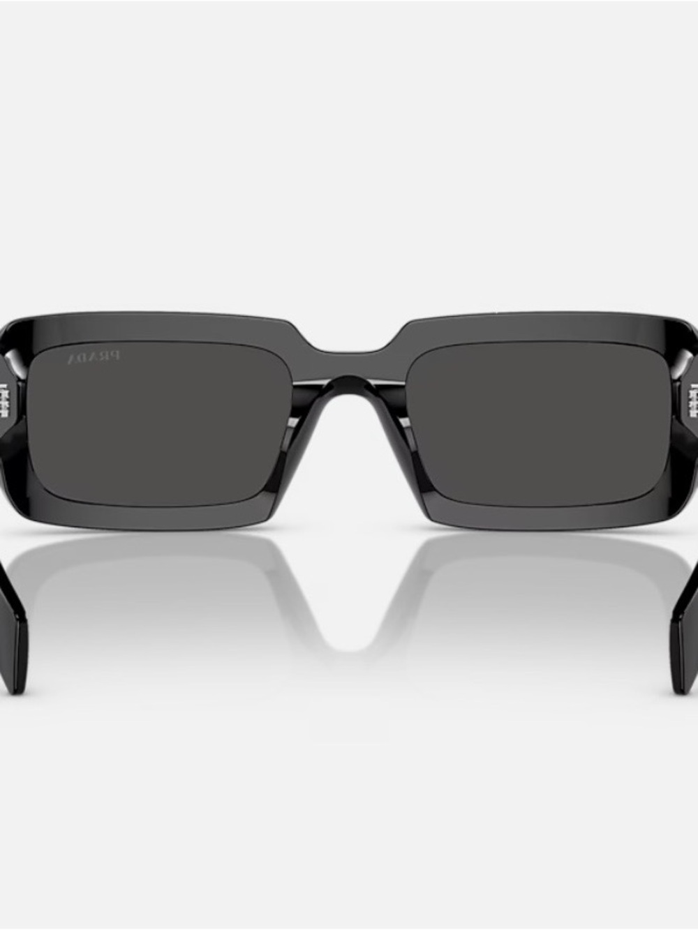Prada Black Rectangular Sunglasses - Picture 3 of 9